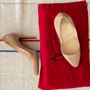 Christian Louboutin nude patent 100 Décolleté 36.5